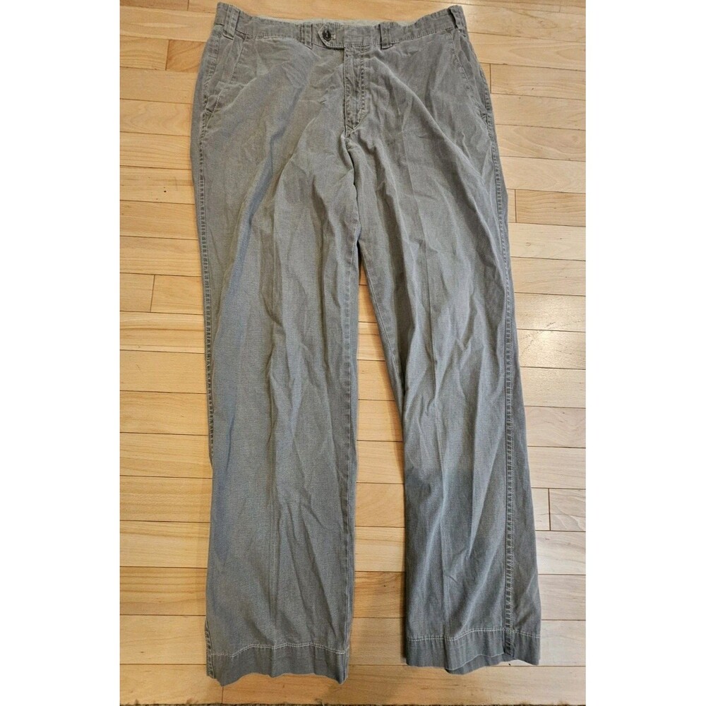 Hiltl Trousers Gray 36/38 Men's Pants Made in Romania German Design Map Pocket